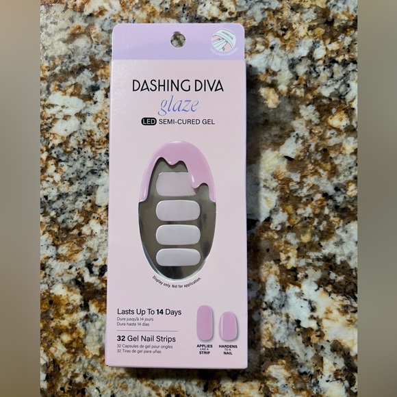 Dashing Diva Glaze Semi Cured Gel Nail Polish Strips Bundle of 5 - Picture 4 of 6